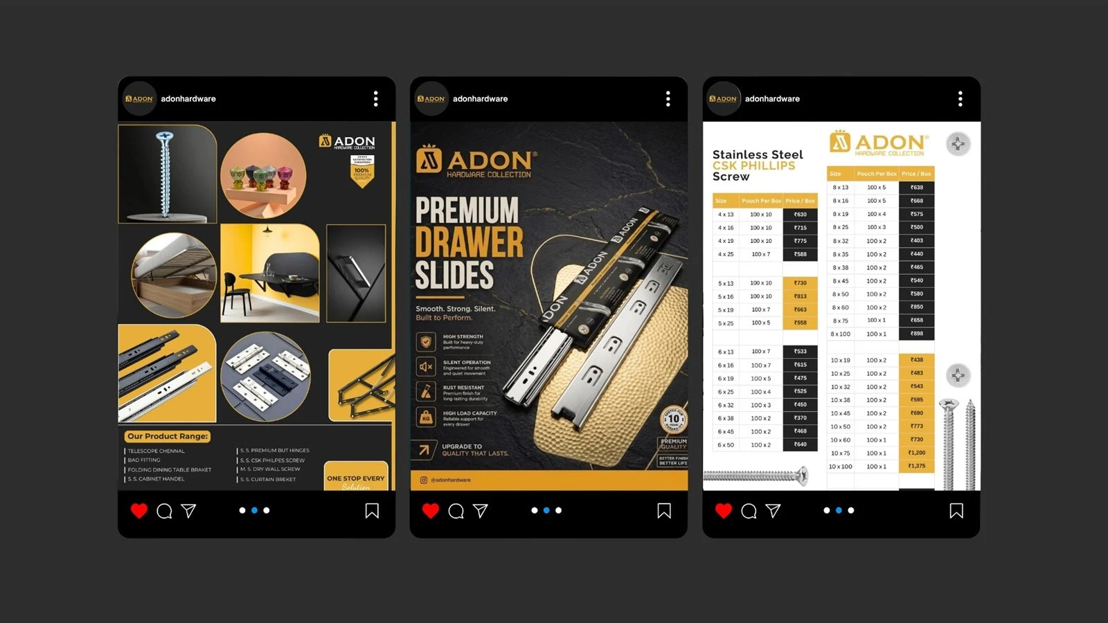 Adon Hardware Social Media work by Safar Spectrum Media