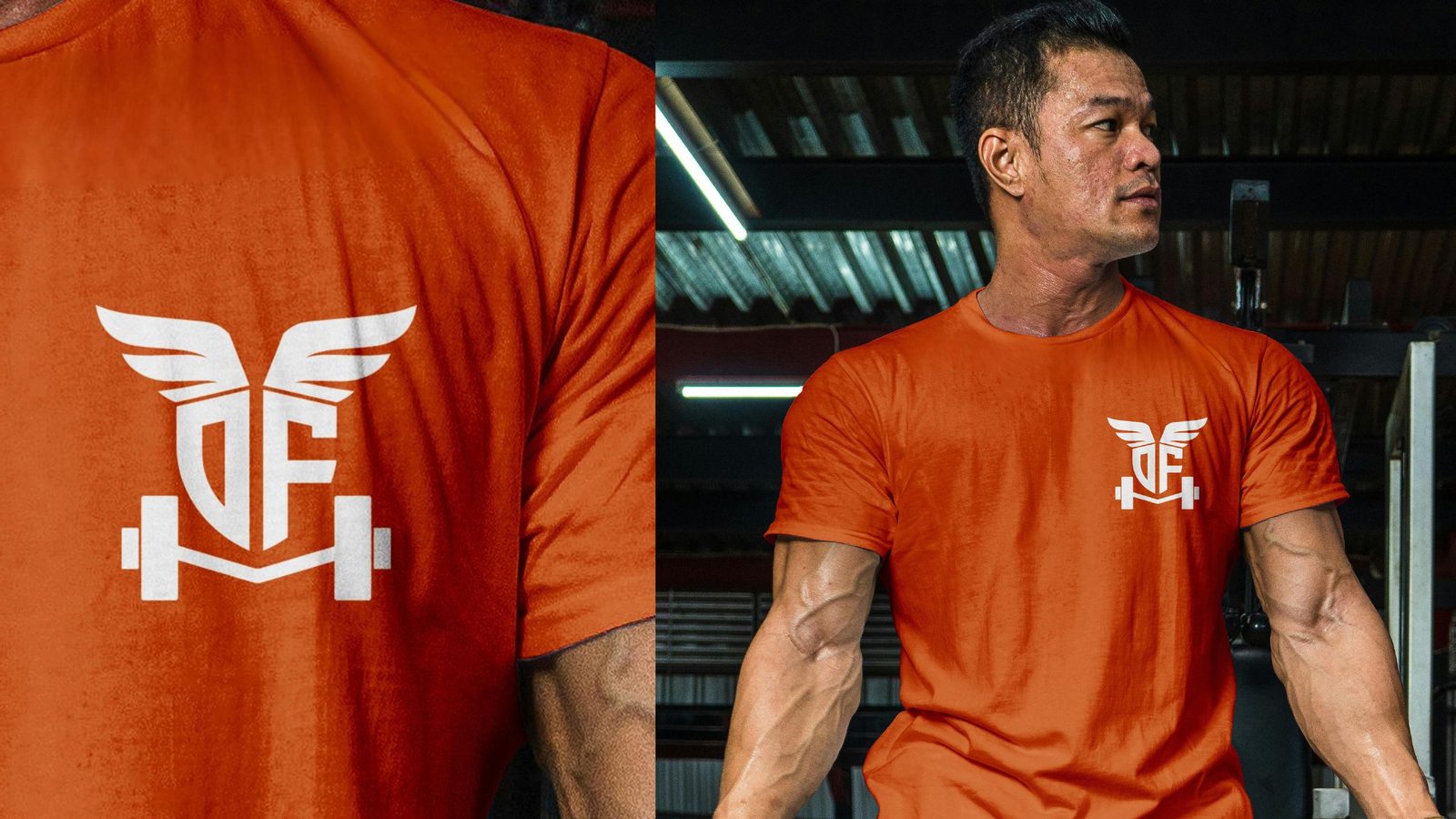 Divine Fitness branded apparel mockup