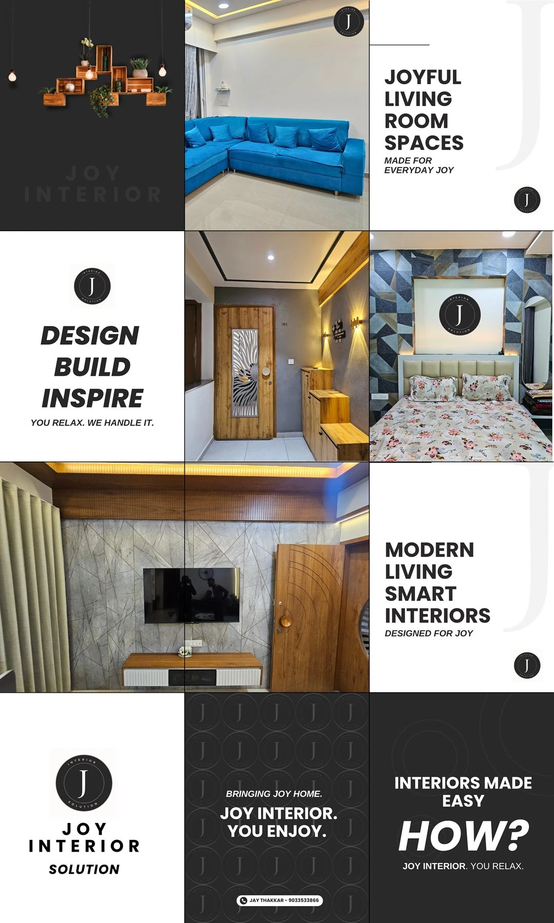 Joy Interior Solution Instagram Grid work by Safar Spectrum Media &mdash; Instagram feed grid