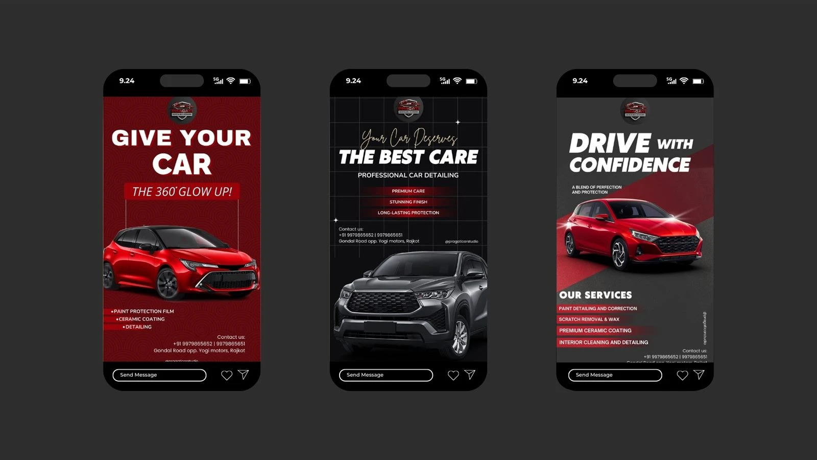 Pragati Car Studio Social Media work by Safar Spectrum Media