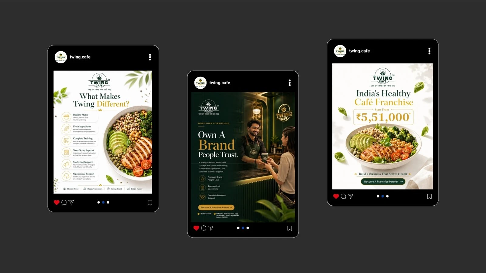 Twing Cafe Social Media work by Safar Spectrum Media